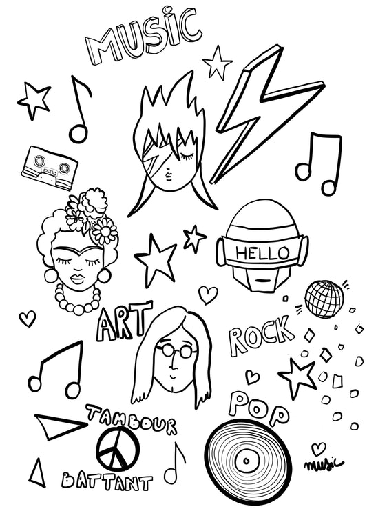 Le coloriage Tambour Battant à imprimer !