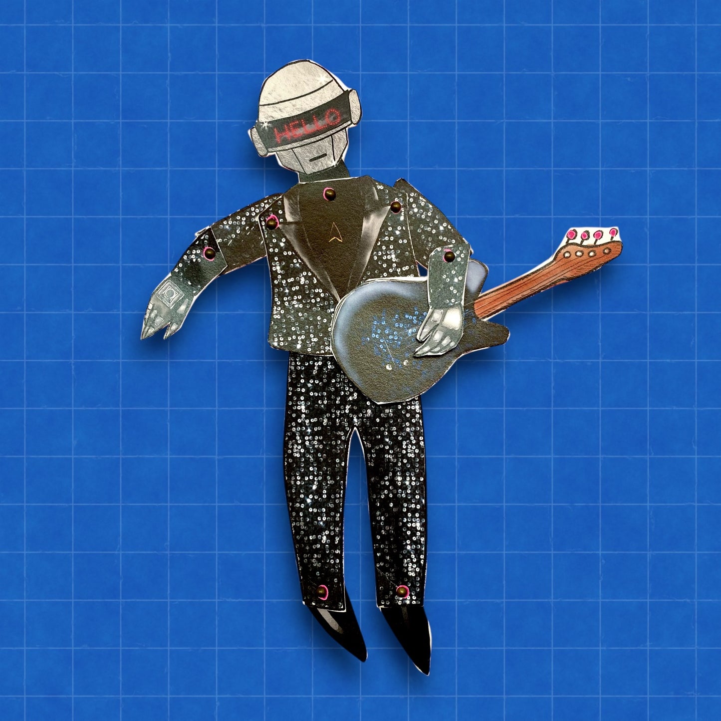 Marionnette Paper Punk en papier paper doll