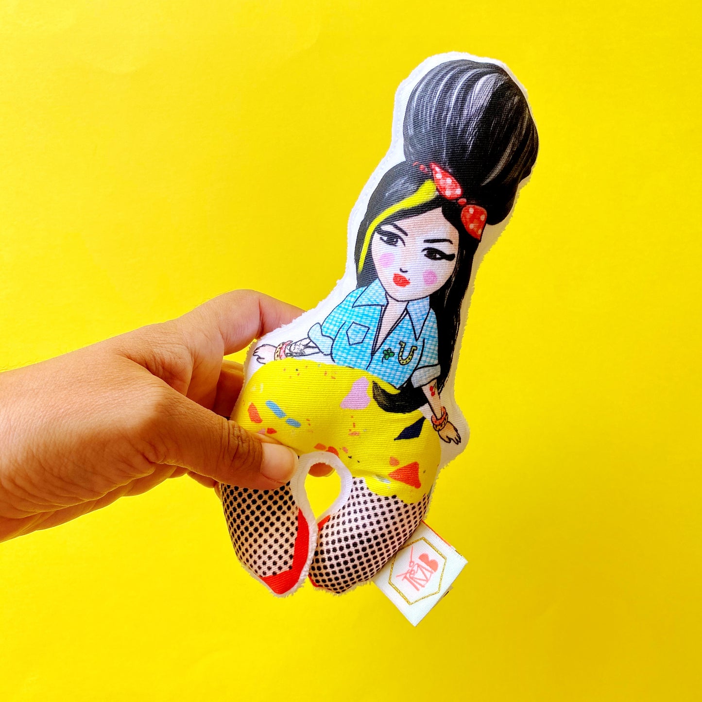 Hochet bébé Amy Yellow