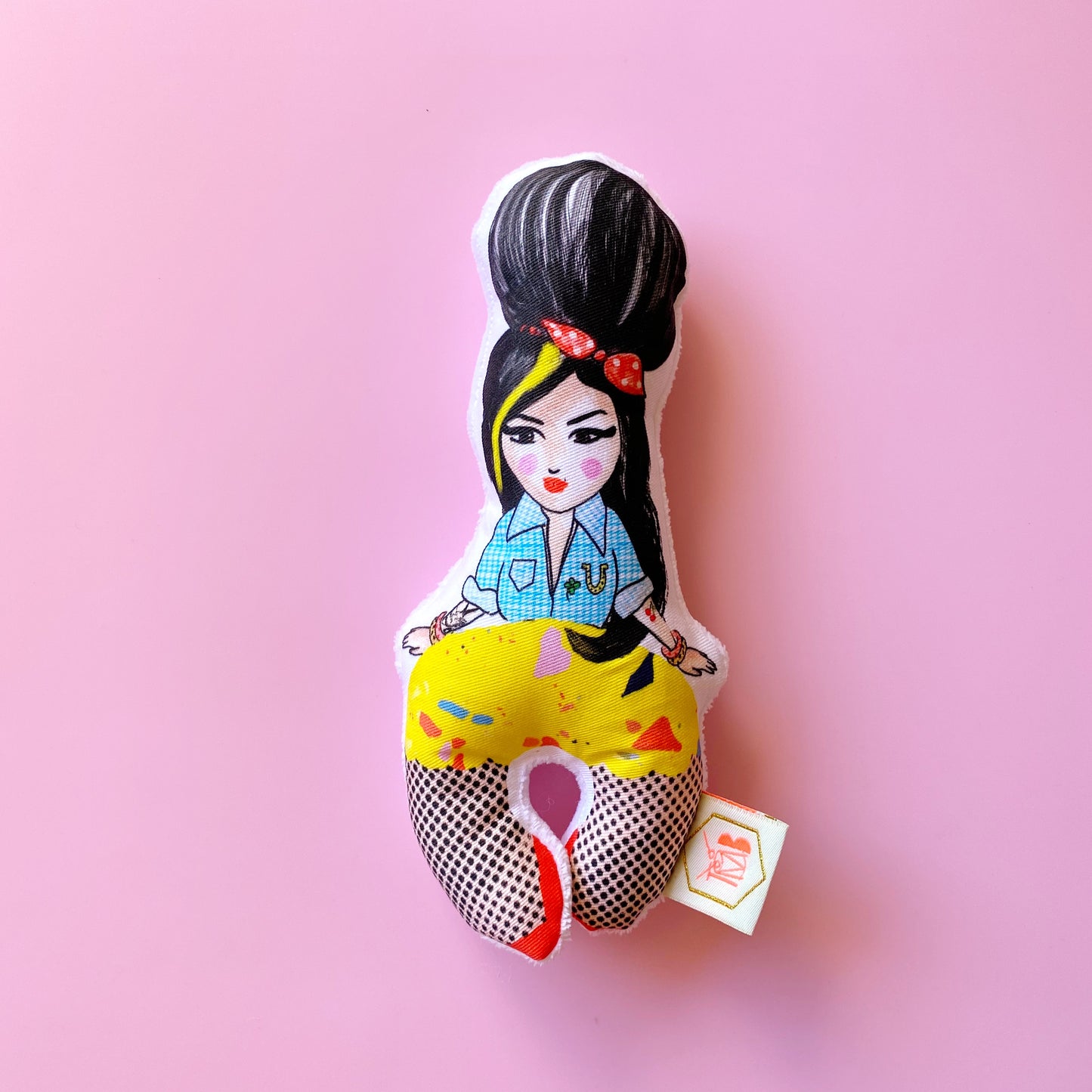 Hochet bébé Amy Yellow