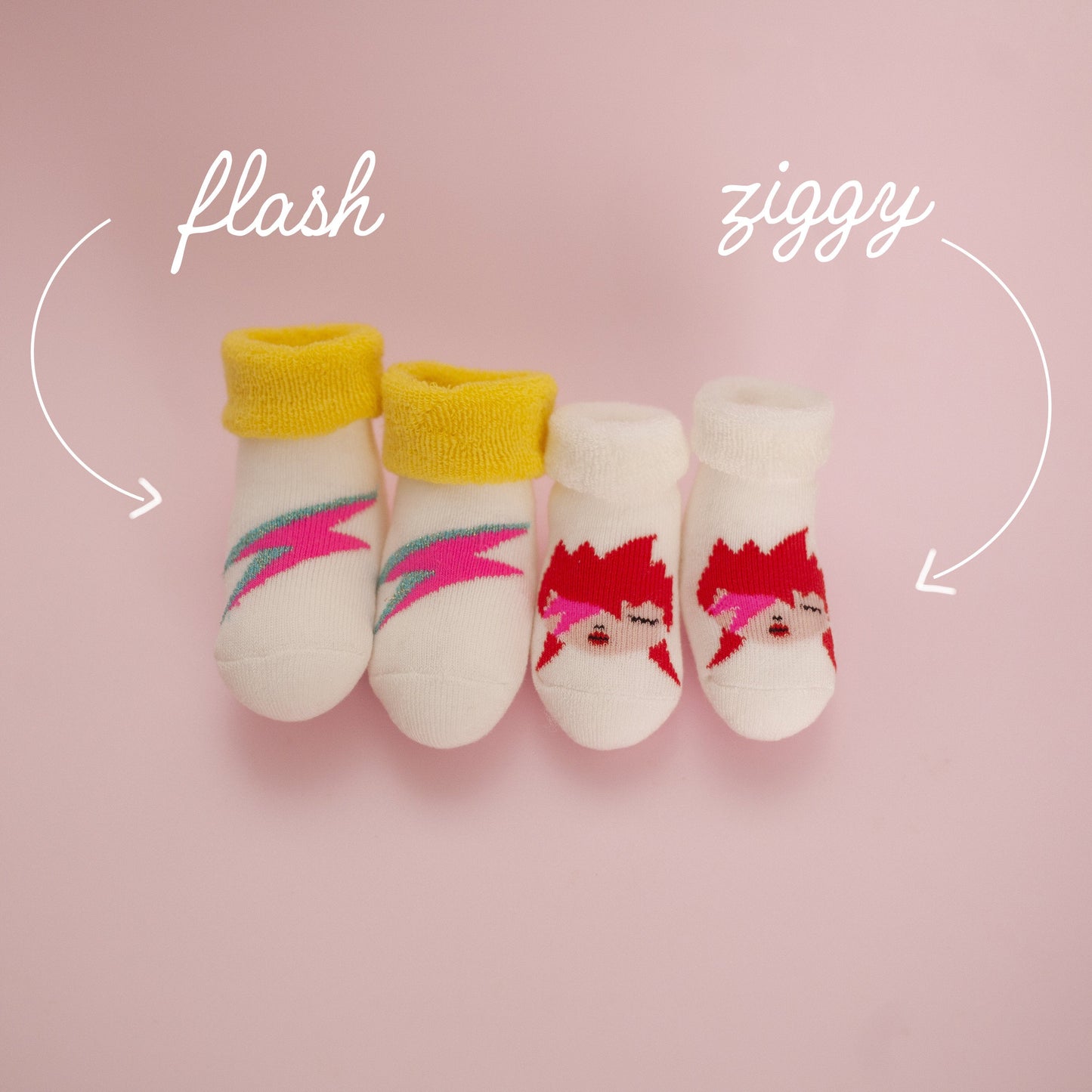 Ensemble bonnet + chaussettes bouclettes | Kit de naissance | Maternité