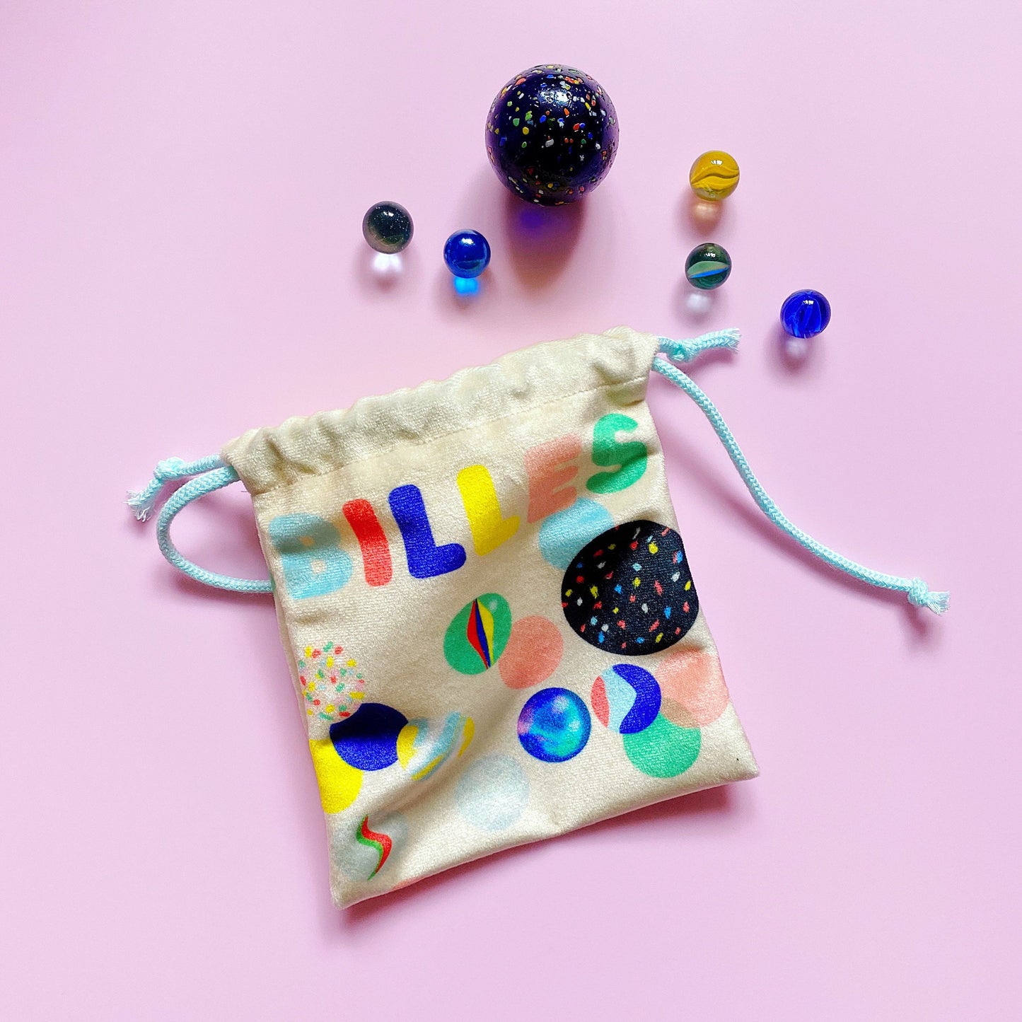 Sac pour billes | pochette | bourse en velours épais