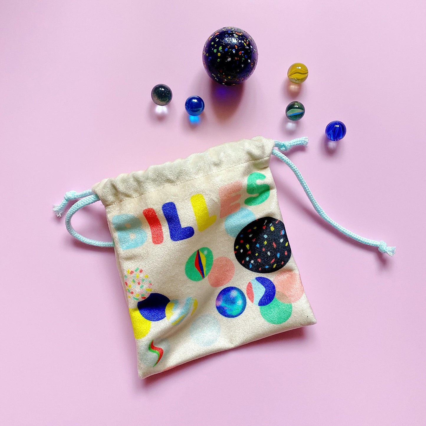 Sac pour billes | pochette | bourse en velours épais