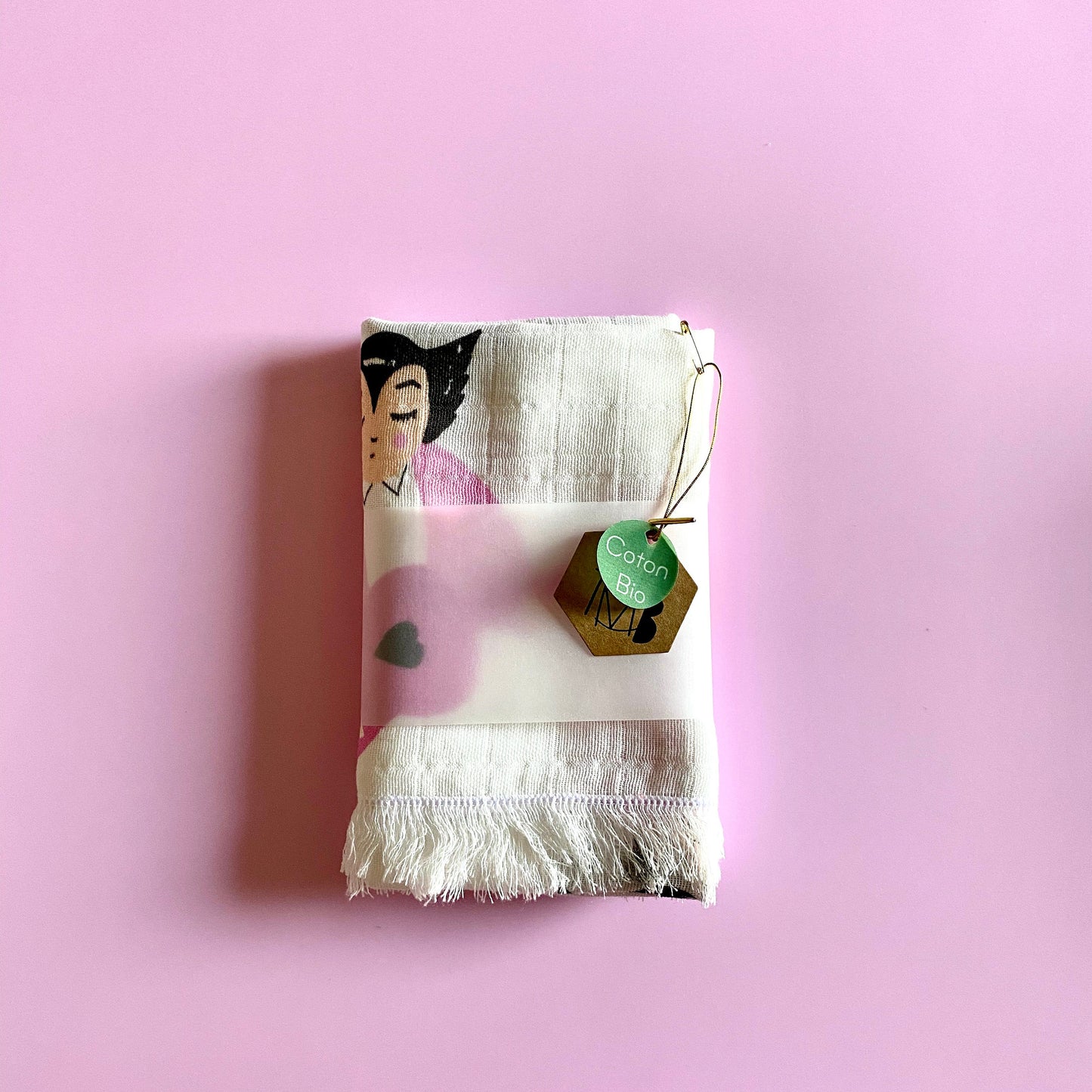 Lange bébé , protège epaules | Mystere | coton bio