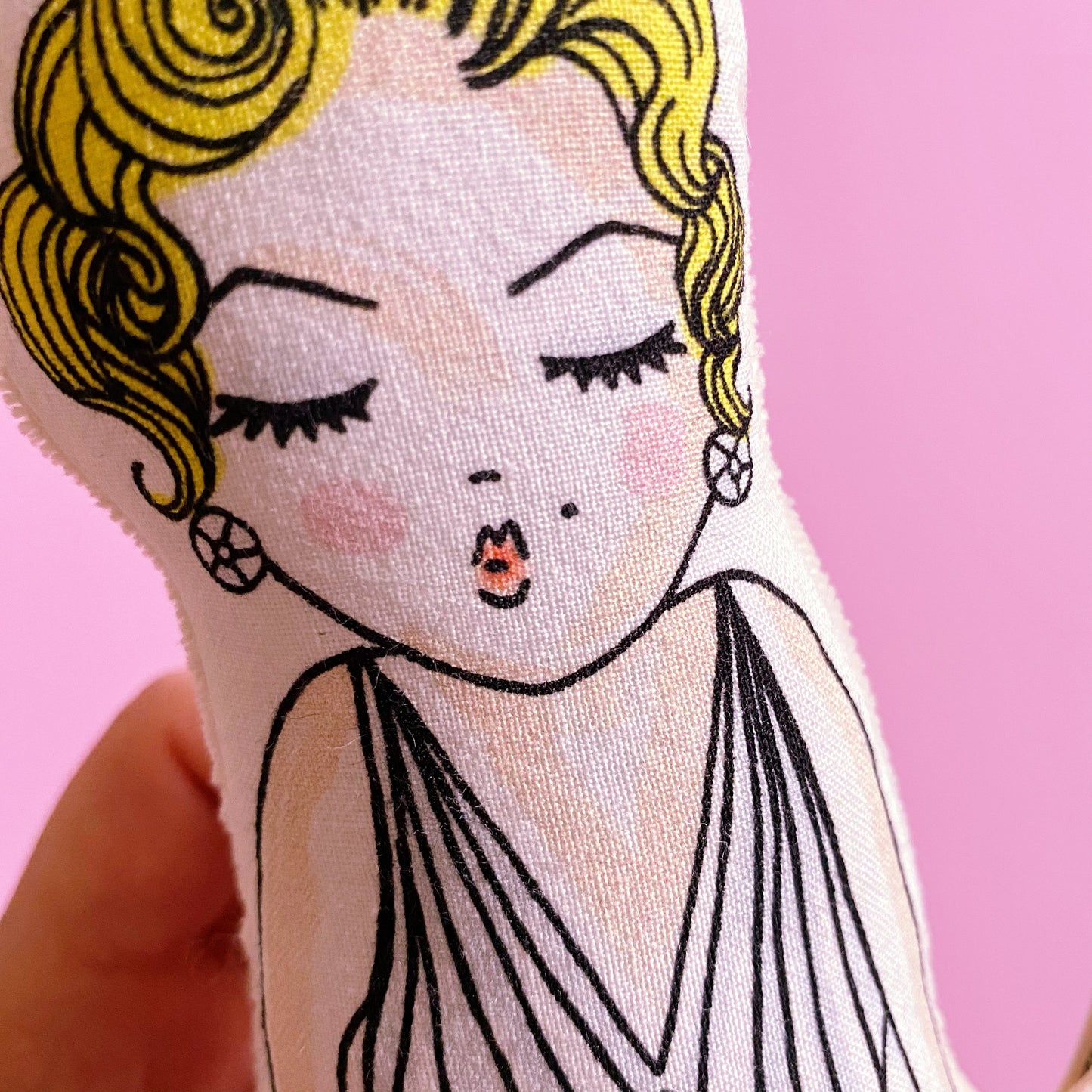 hochet bébé bio | Marilyn Monroe | Coton bio certifié GOTS | jouet bébé