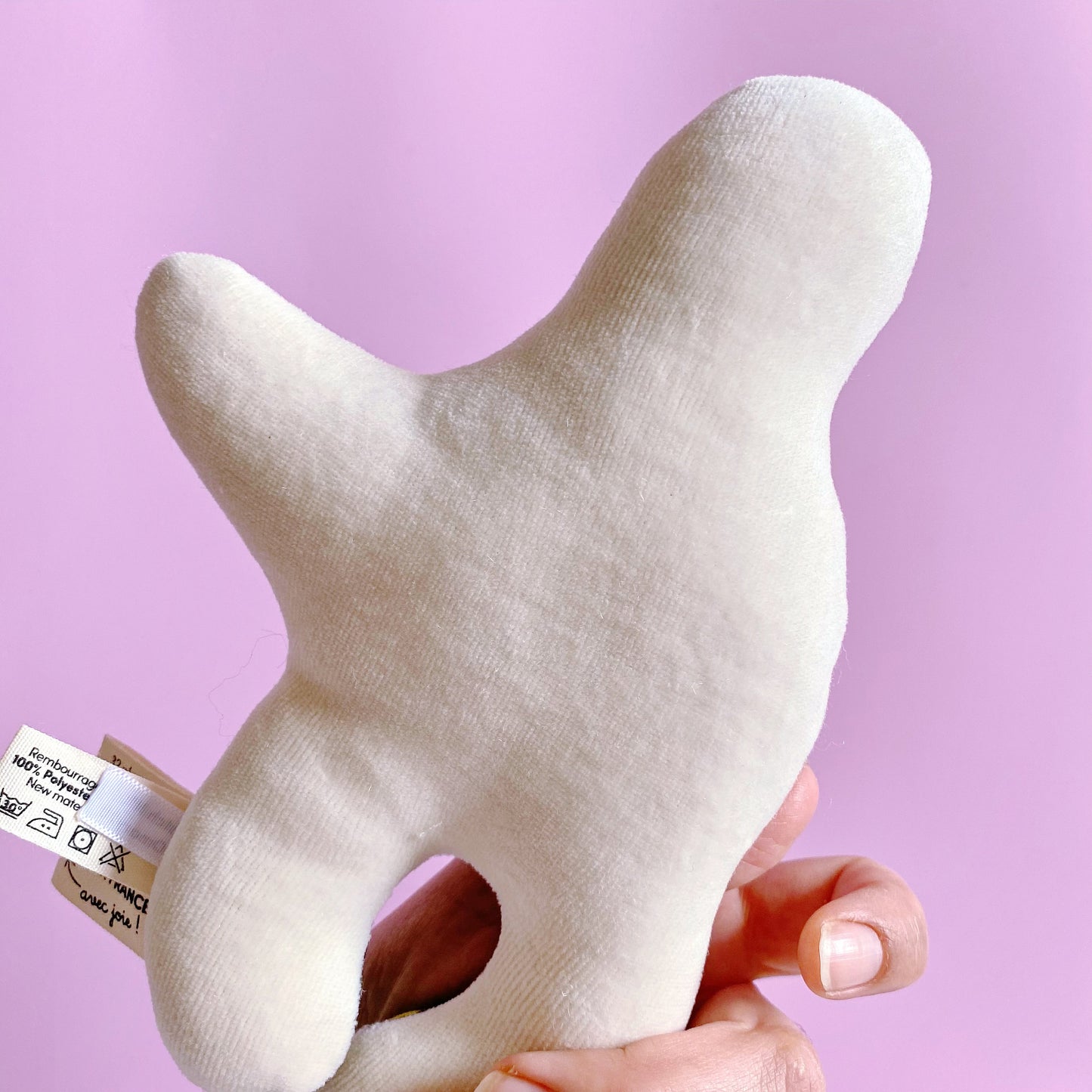 Hochet bébé Mr tambourine en coton biologique, jouet bébé bio, cadeau de naissance original