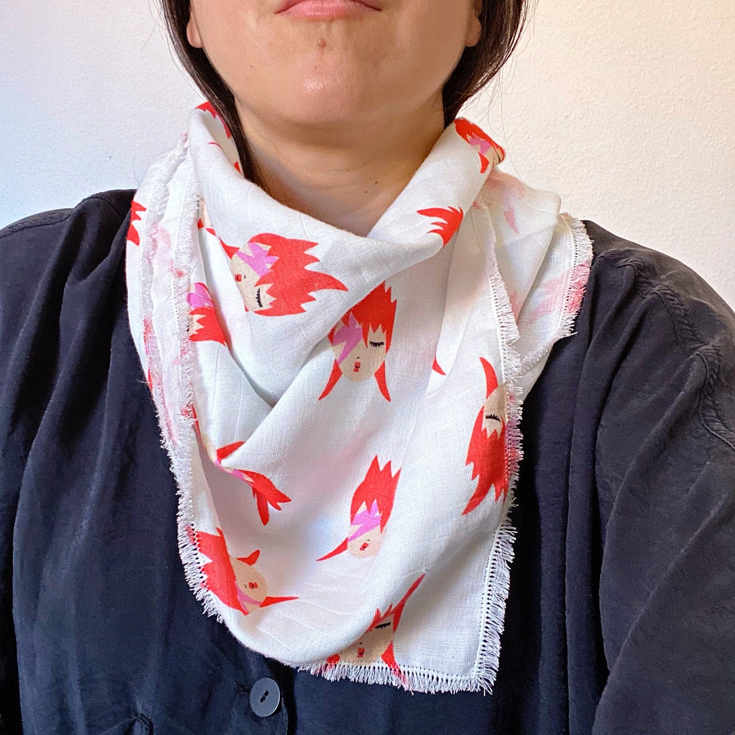 Foulard ou Grand Lange bébé , protège épaules ou foulard Ziggy | coton bio GOTS | couverture légère poussette