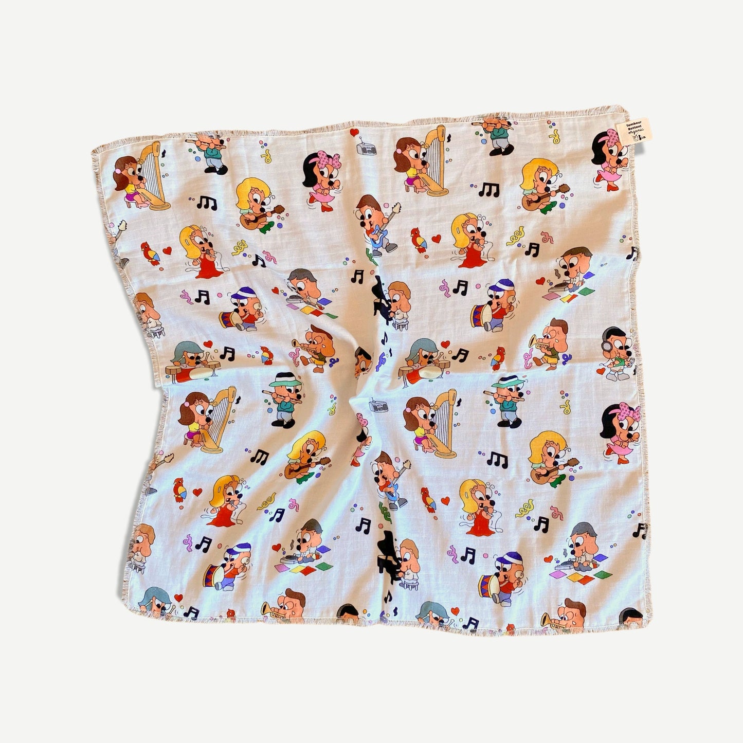 Foulard ou Grand Lange bébé , protège épaules ou foulard Aldo | coton bio GOTS | couverture légère poussette Edition limitée