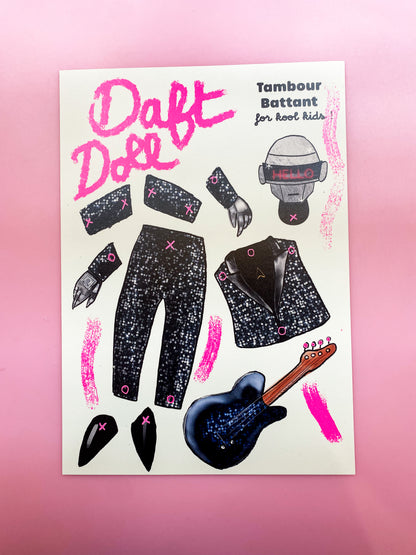 Marionnette Paper Punk en papier paper doll