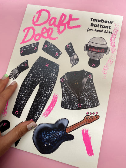 Marionnette Paper Punk en papier paper doll