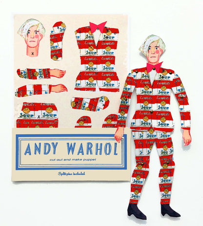 Marionnette " Andy Warhol" en papier by Wini-Tapp