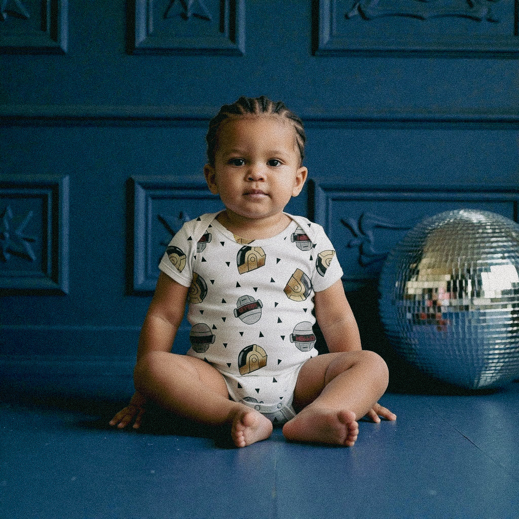 bebe en body Tambour Battant inspiré des Daft Punk