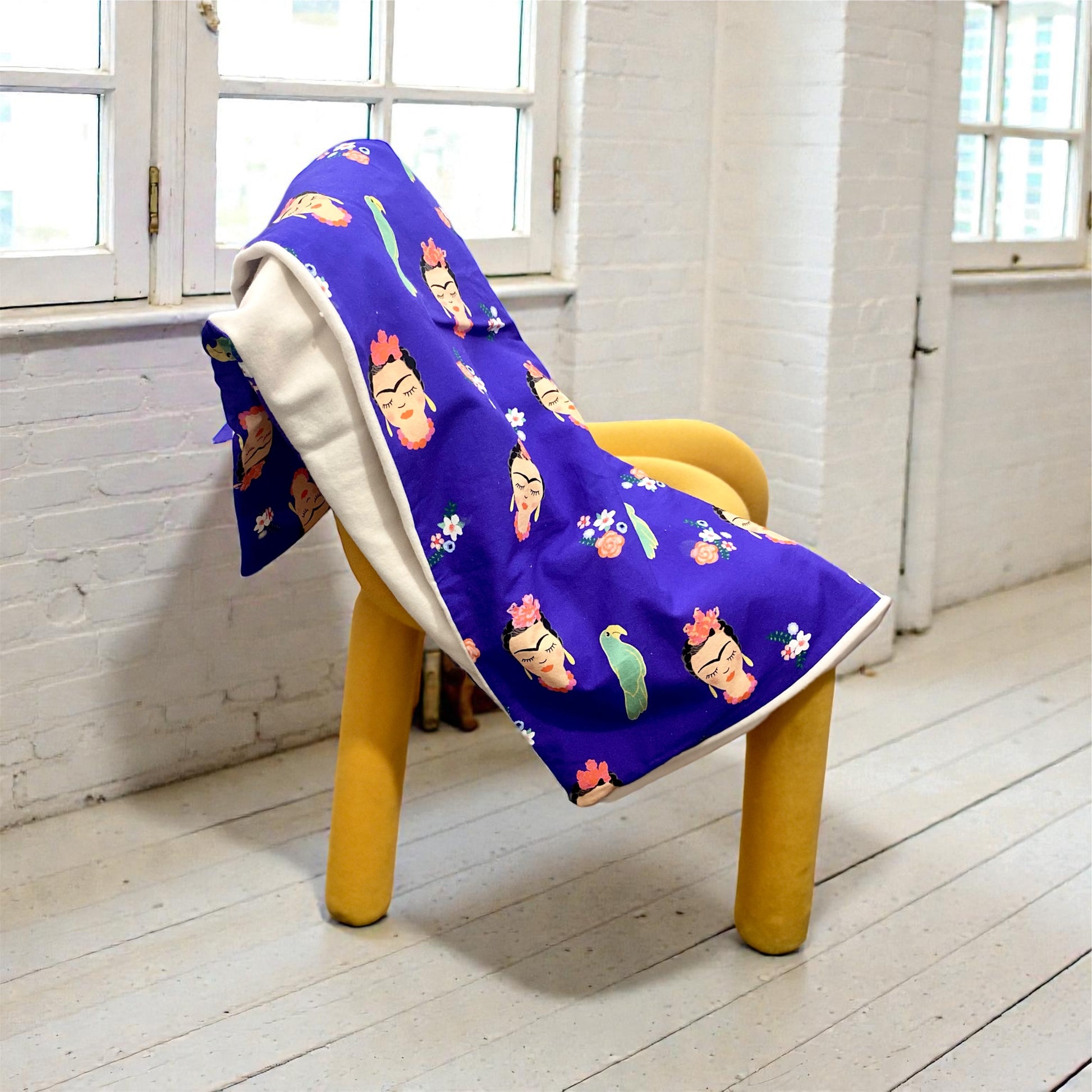 Couverture douce en coton motif Frida