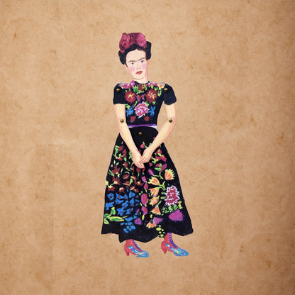 Marionnette " Frida" en papier by Wini-Tapp
