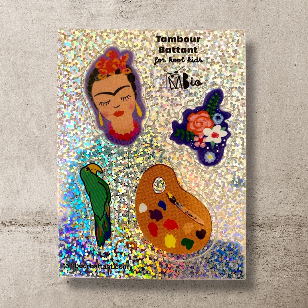 STICKER FRIDA, autocollant holographique, customisation, papeterie, cadeau petit prix