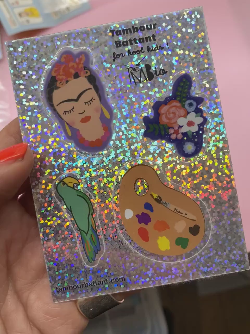 STICKER FRIDA, autocollant holographique, customisation, papeterie, cadeau petit prix