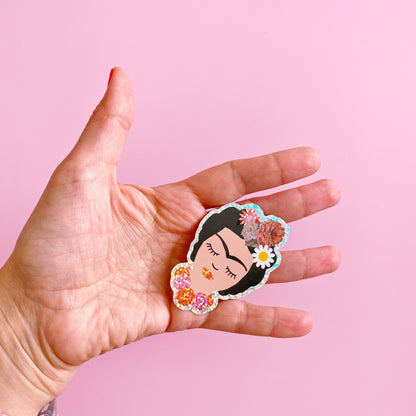 Sticker autocollant holographique Frida