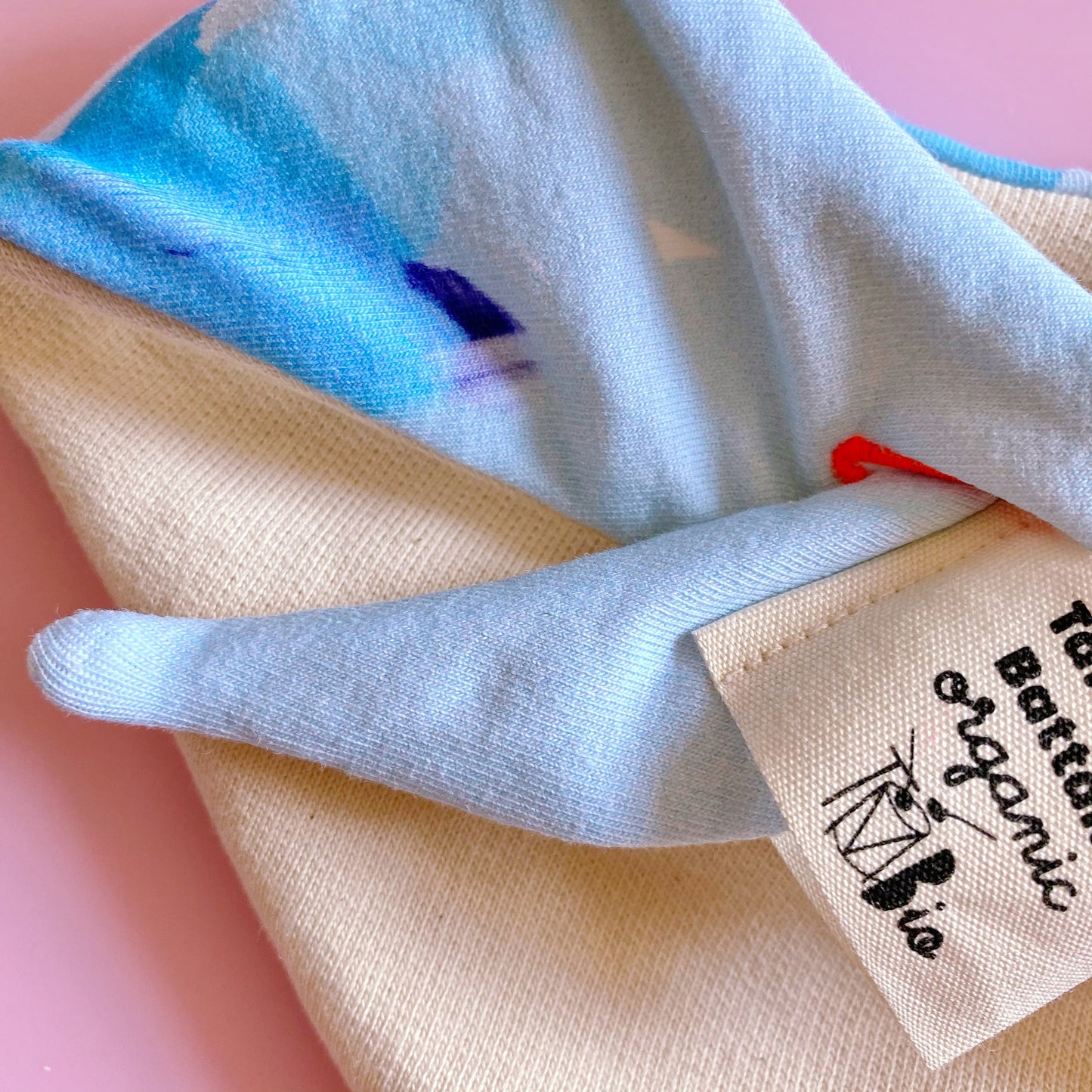 bavoir bandana bébé en coton bio taille réglable made in France - Imagine