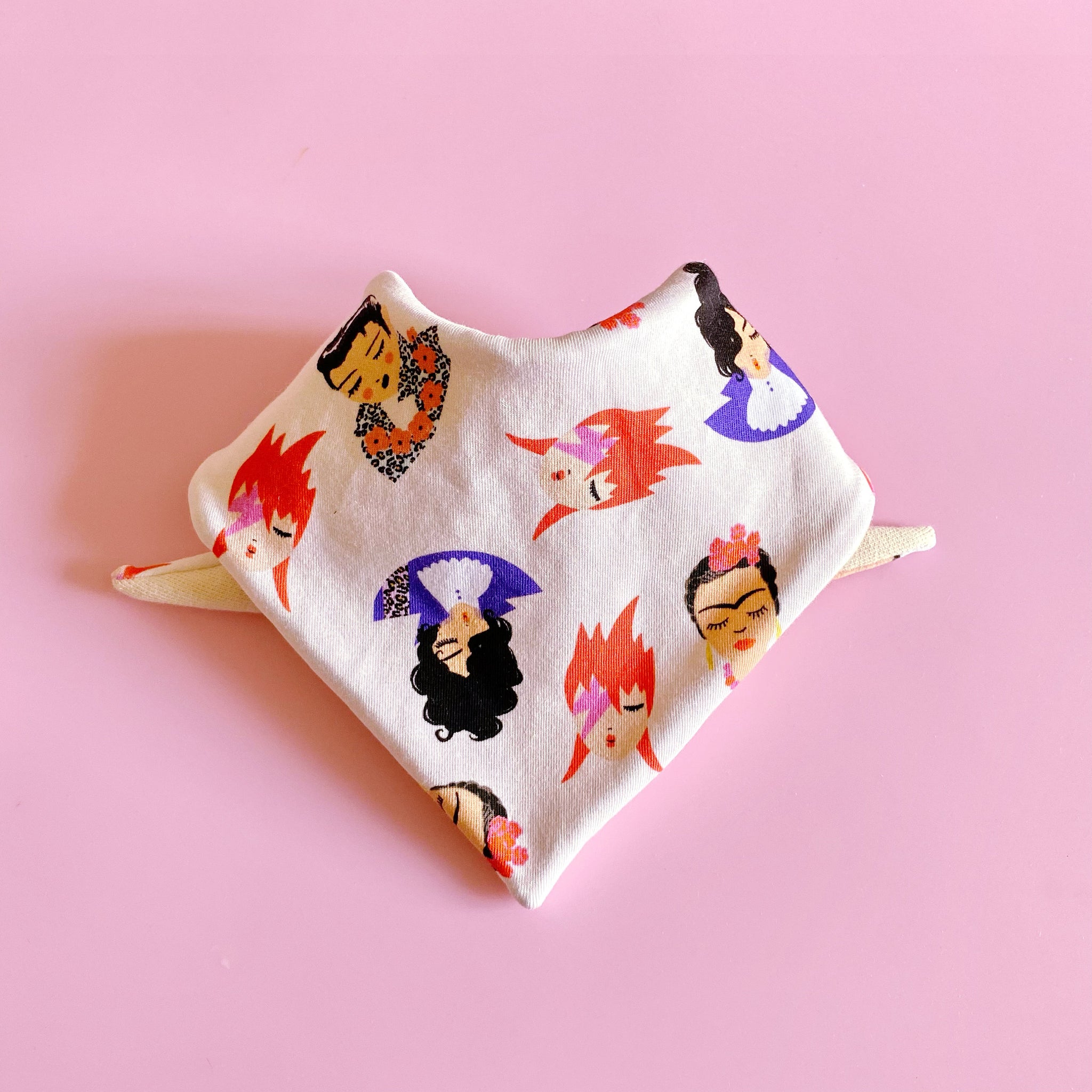 bavoir Bandana pour bébé  en coton biologique certifié GOTS fabriqué en France - Idoles