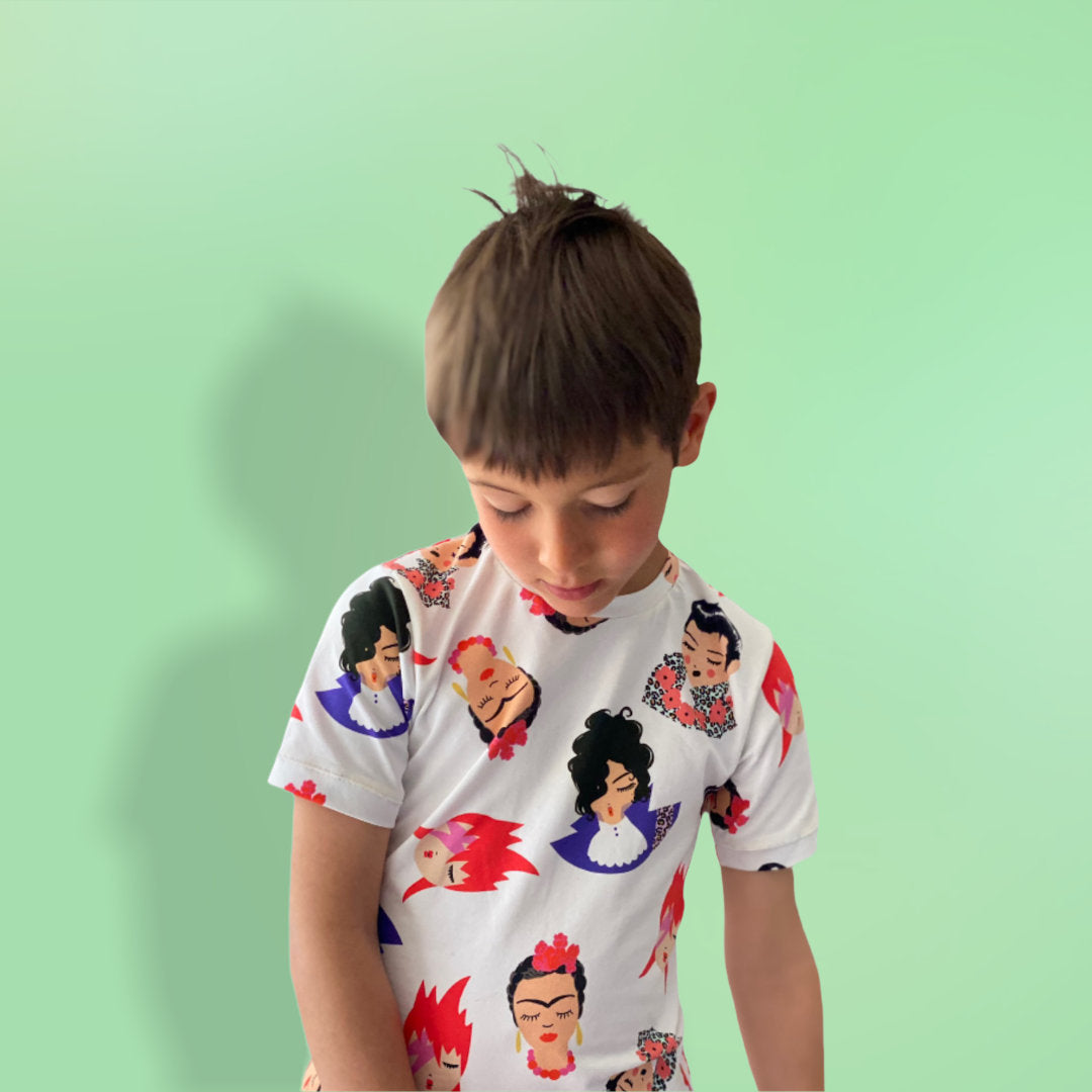 T-shirt Idoles en jersey de coton bio certifié GOTS, taille bébé et enfant